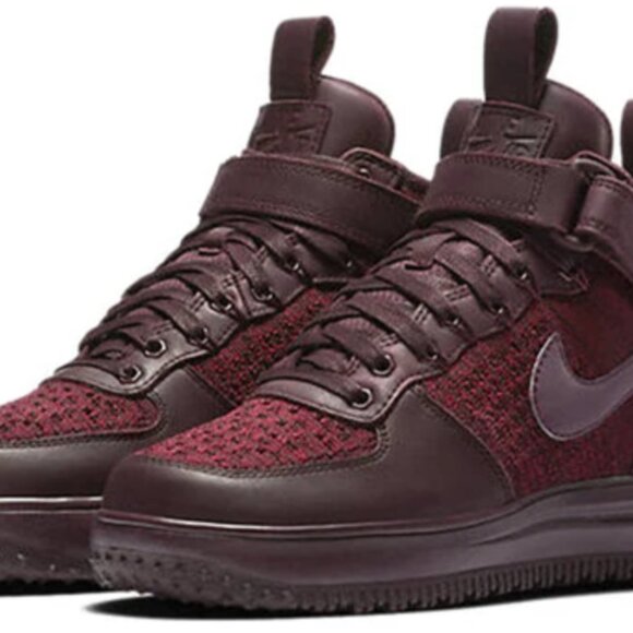 Nike Lunar Force 1 Flyknit Workboot Deep Burgundy, 8 EUC - Picture 3 of 13